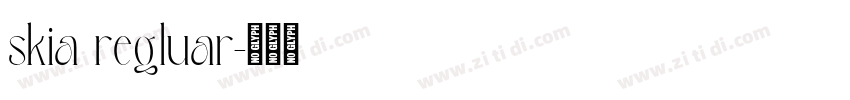 skia regluar字体转换